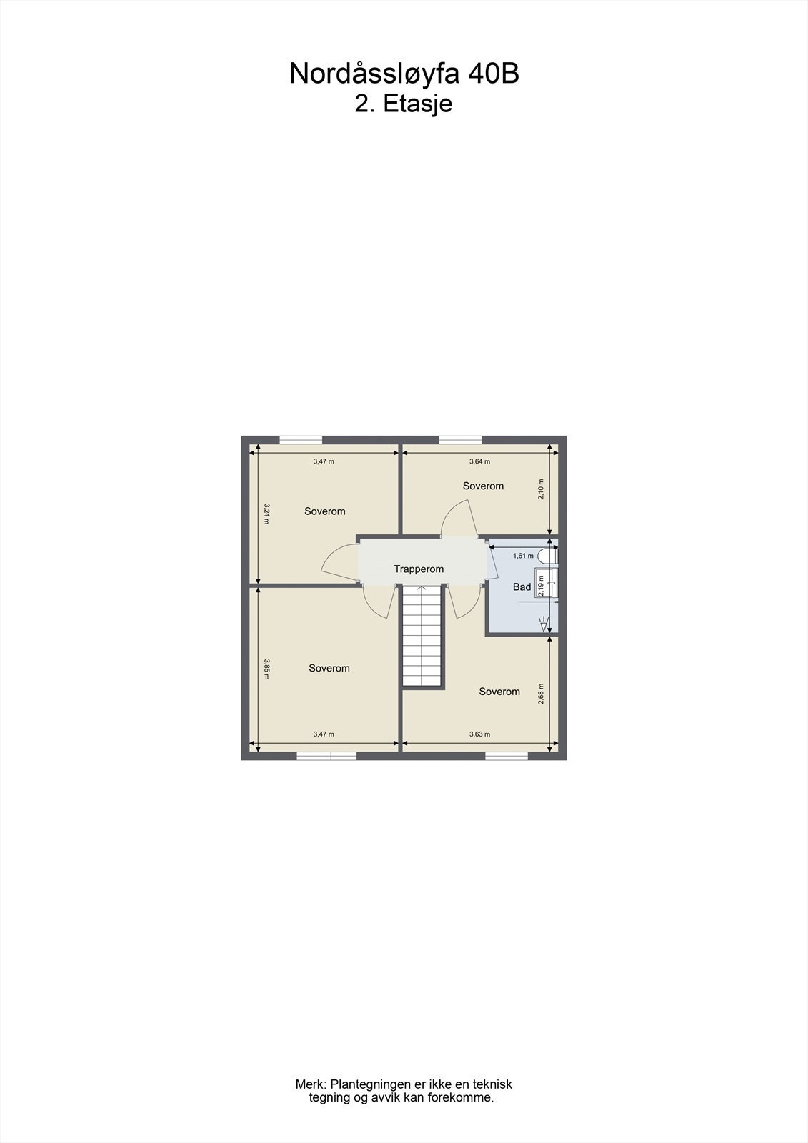 Plantegning - 2. Etasje Galleribilde