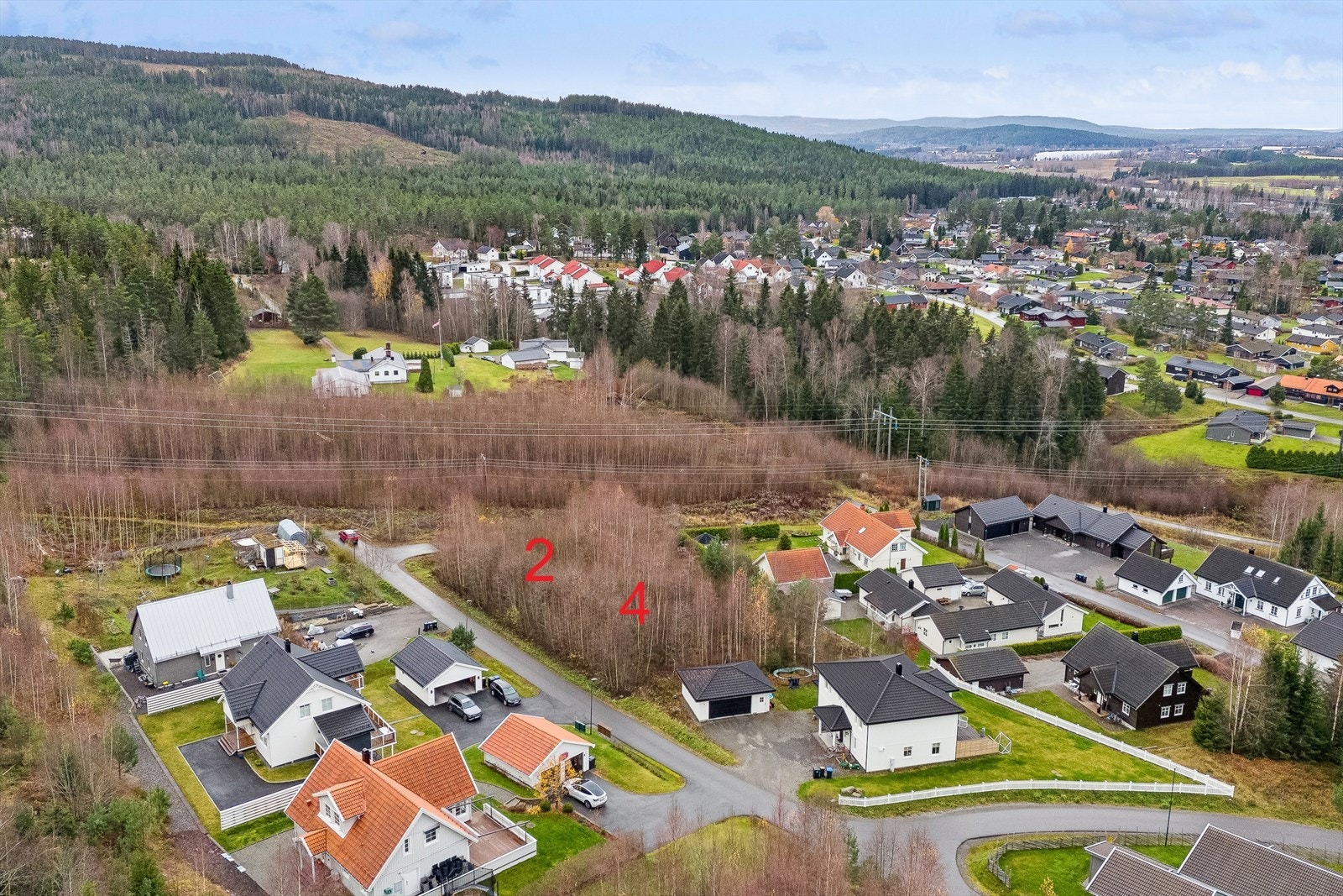 Tomten har gode solforhold Galleribilde