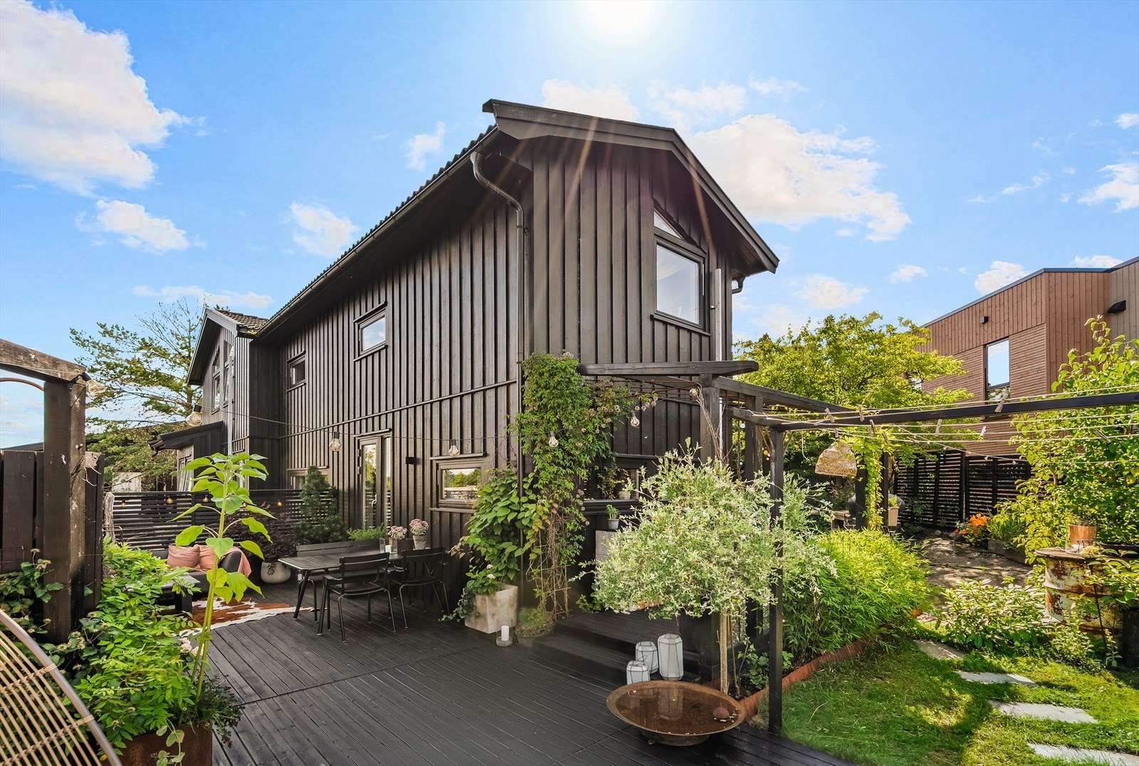 Det er svært gode solforhold med sol fra morgen til kveld Galleribilde