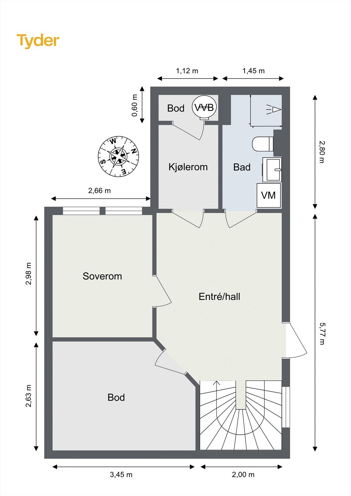 Plantegning underetasje Galleribilde