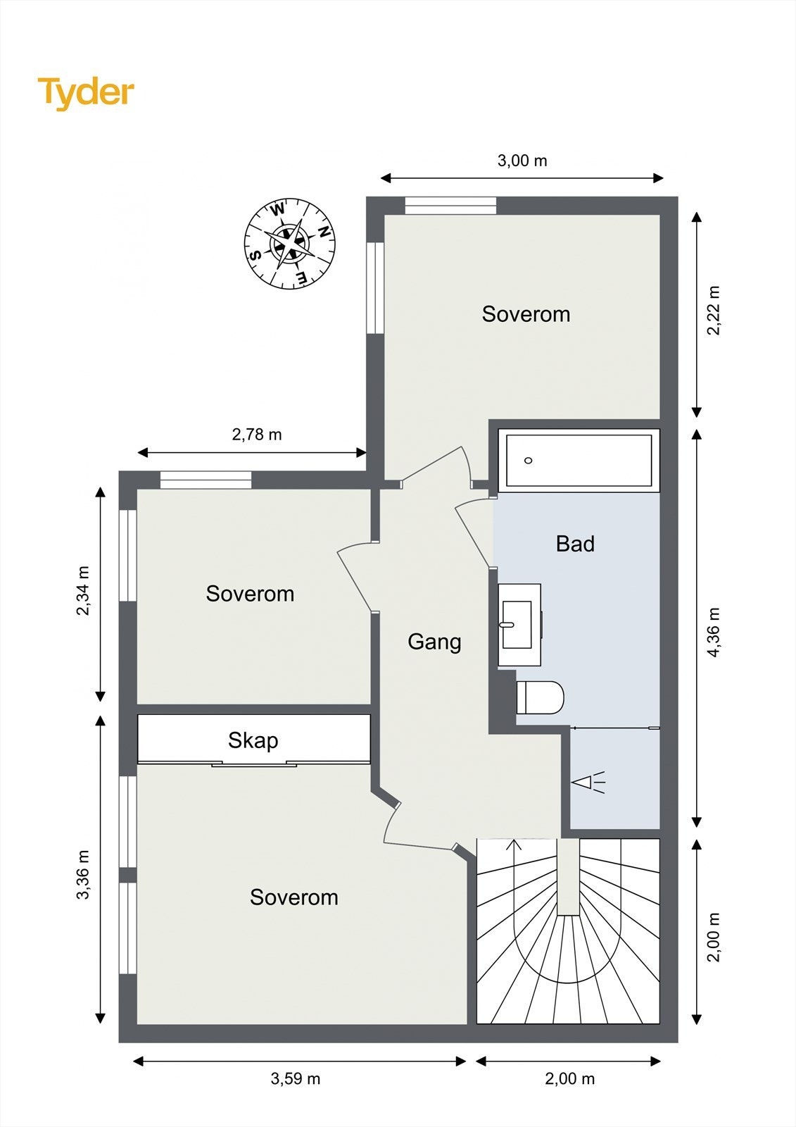 Plantegning 2. etasje Galleribilde