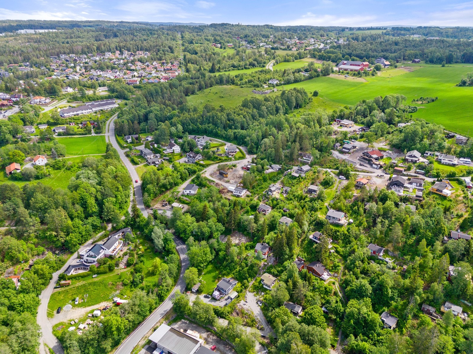 Planområdet ligger ca. 300 meter fra nærmeste bussholdeplass, og det er ca. 8 km inn til Ski stasjon. Galleribilde