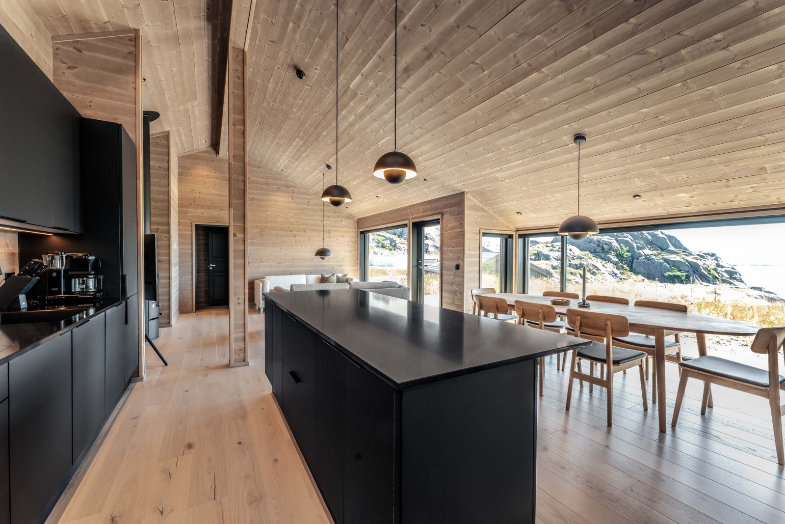 Innvendig hyttetypen Hedlaren, bygget for kunde Galleribilde