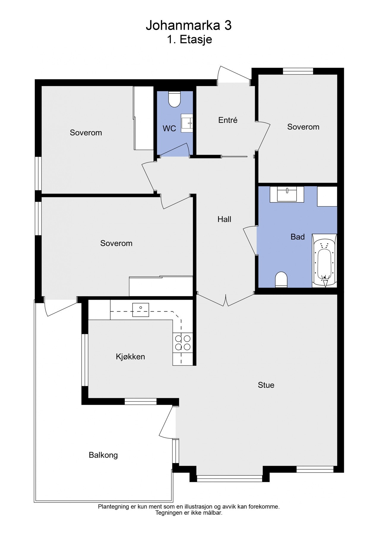 Planskisse Galleribilde