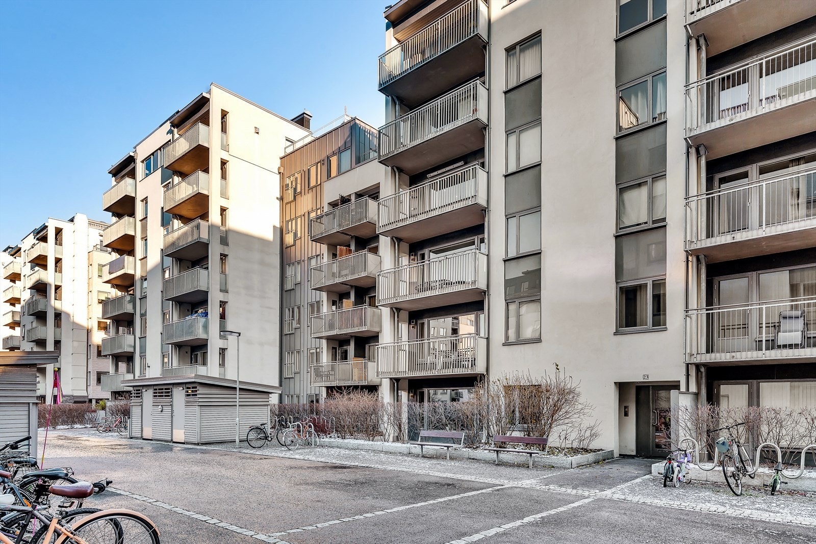 Fasad gårdsrom Galleribilde