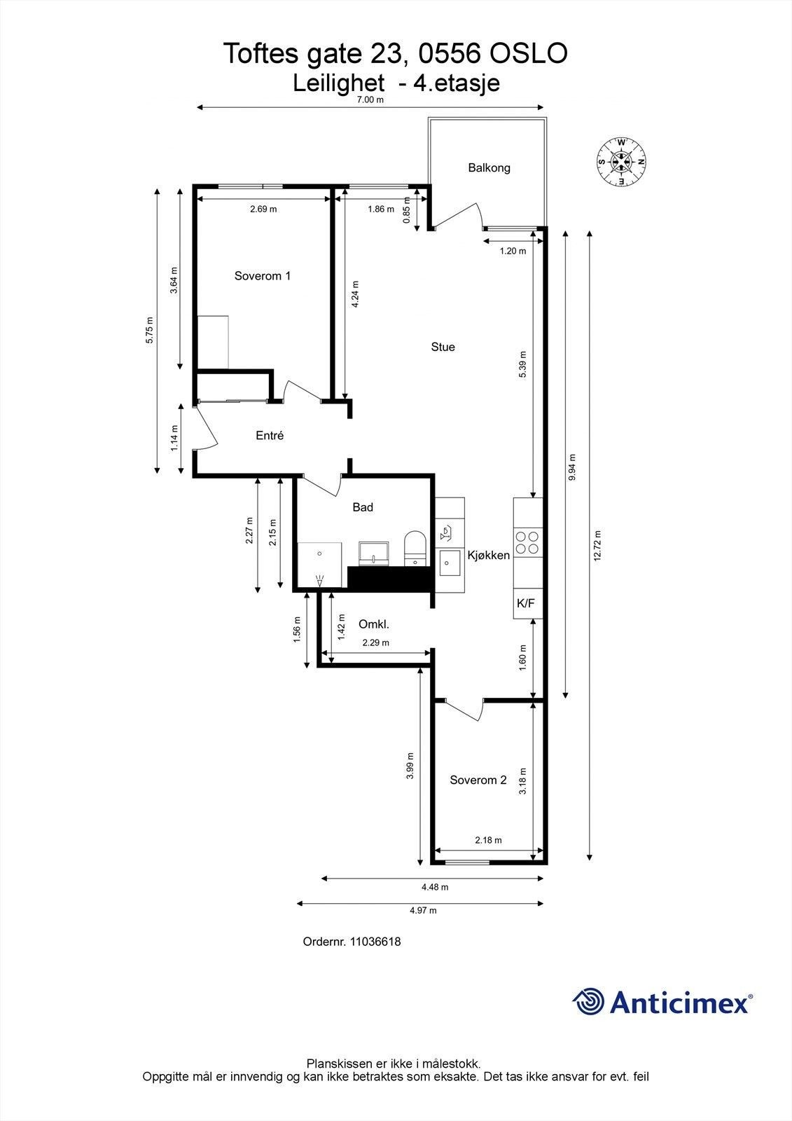 Plantegning Galleribilde