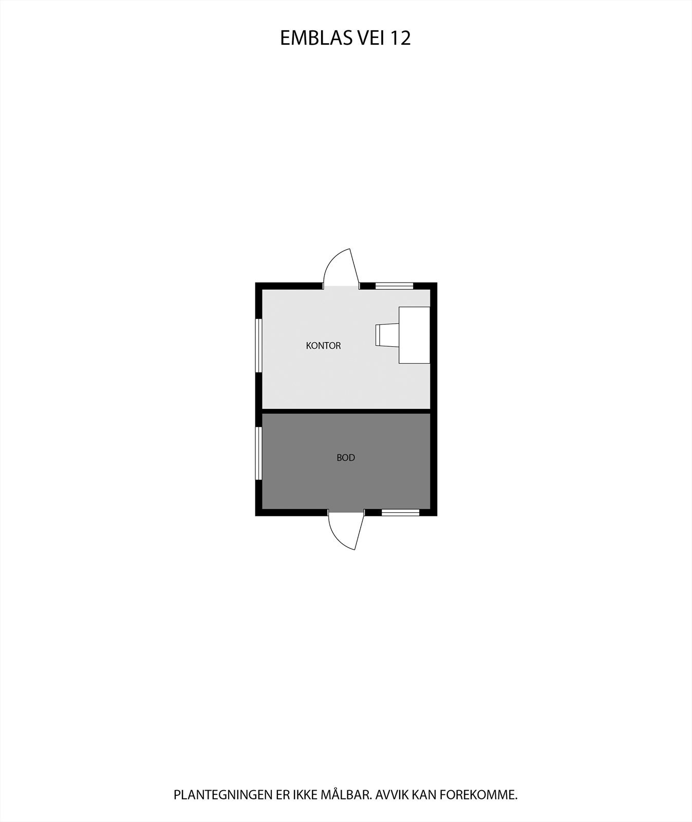 Plantegning utebod Galleribilde