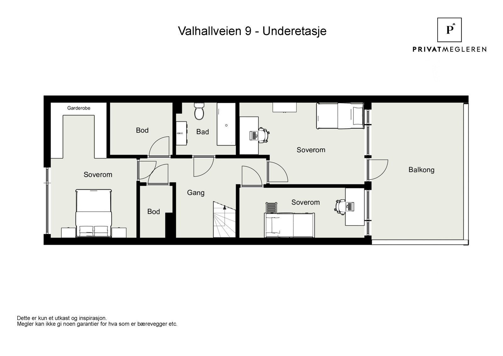 Planskisse underetasje- ikke målbar. Avvik kan forekomme. Galleribilde