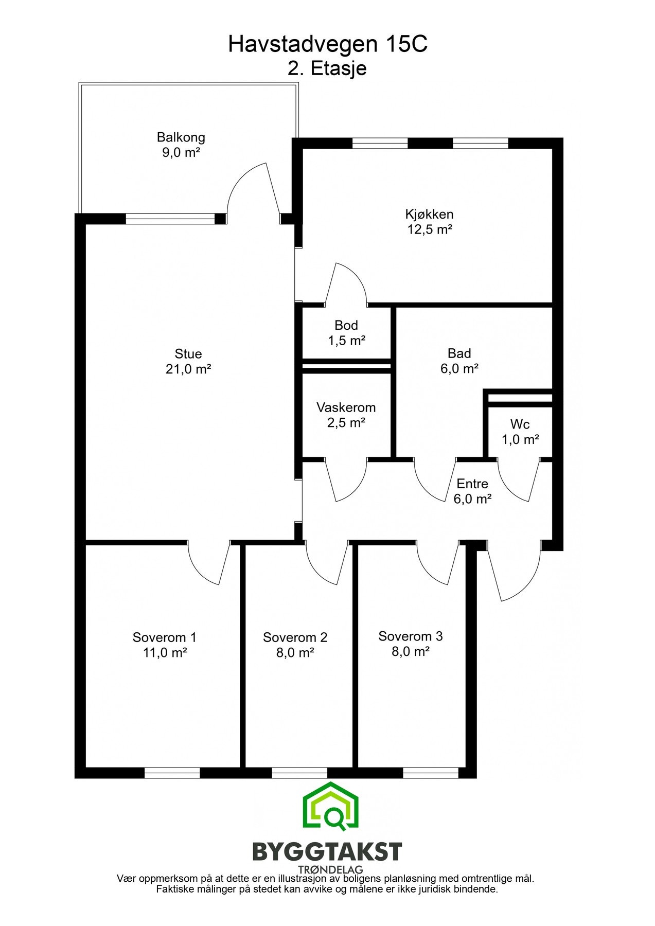 Planskisse 2. etasje. Galleribilde