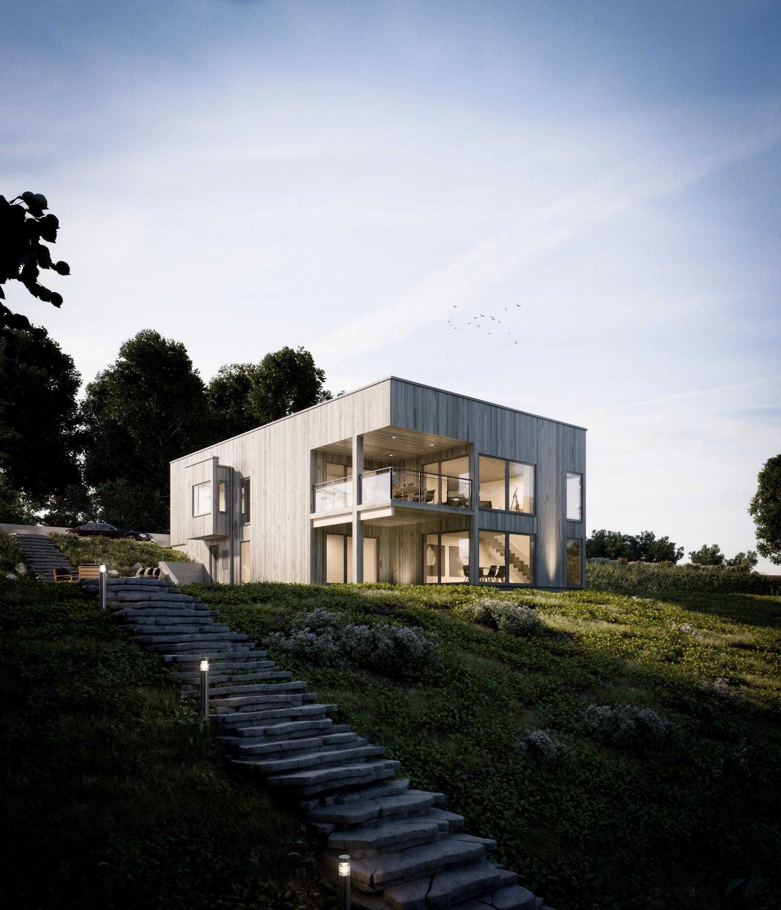 Bygg ditt drømmehus. Hustyper til inspirasjon. Bilde: Fiskarhedenvillan. Galleribilde