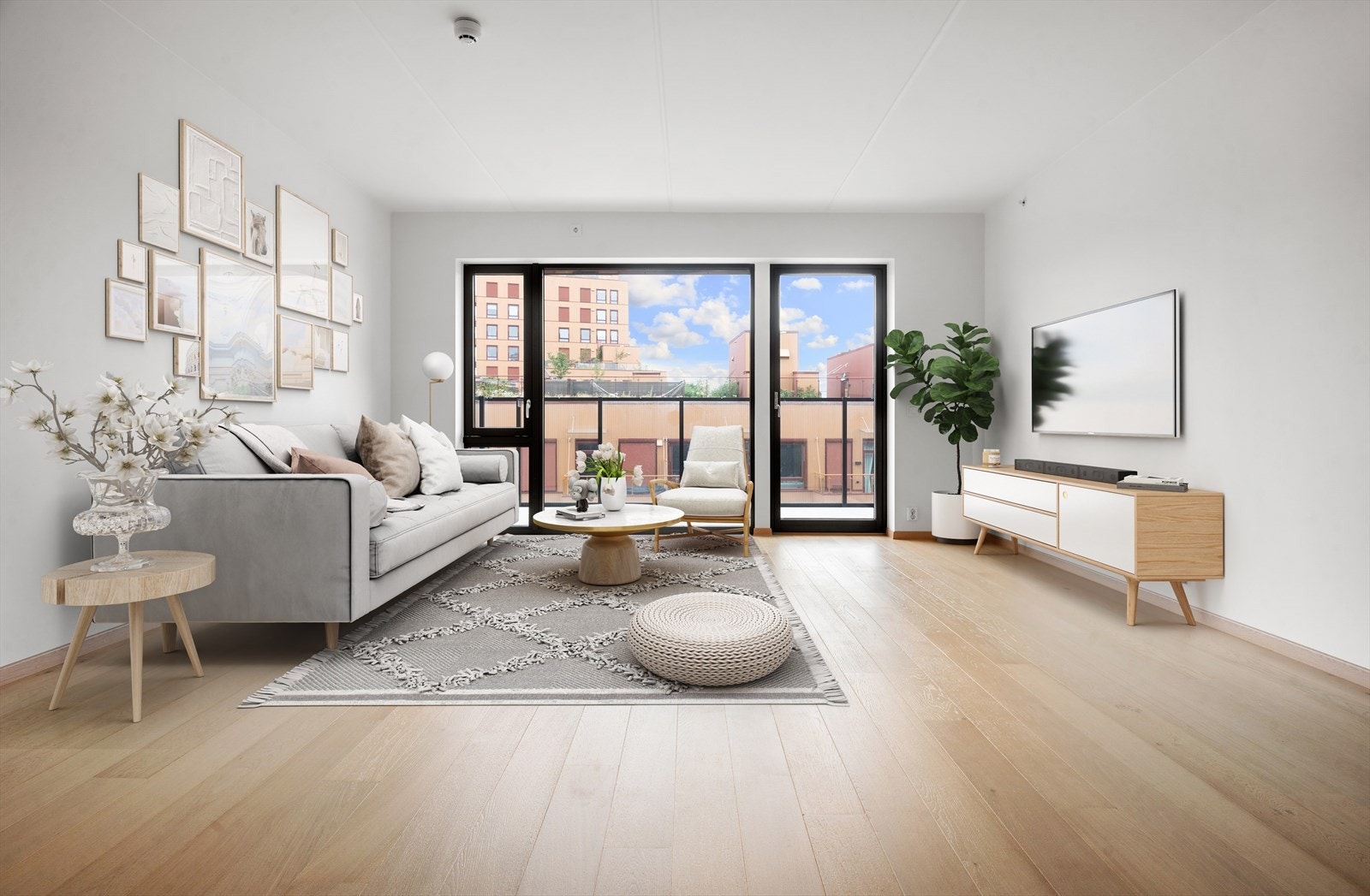 Moderne 4-roms leilighet i 7.etasje med balkong og 3 soverom! Galleribilde