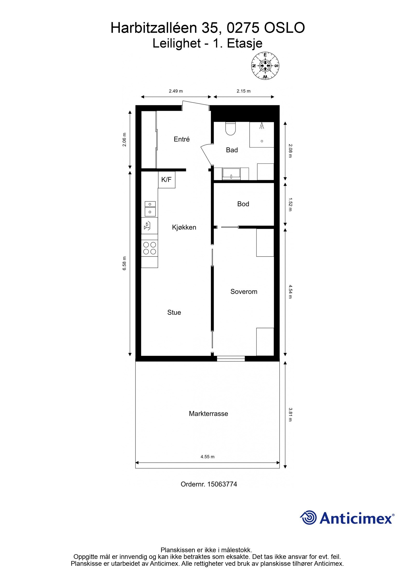 Plantegning Galleribilde