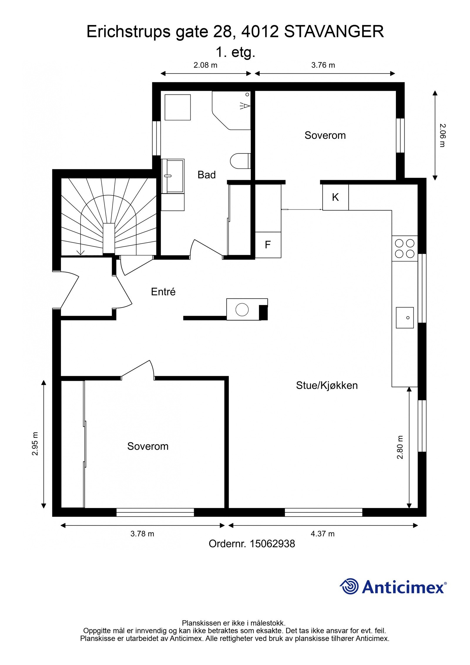 Plantegning - 1.etg. Galleribilde