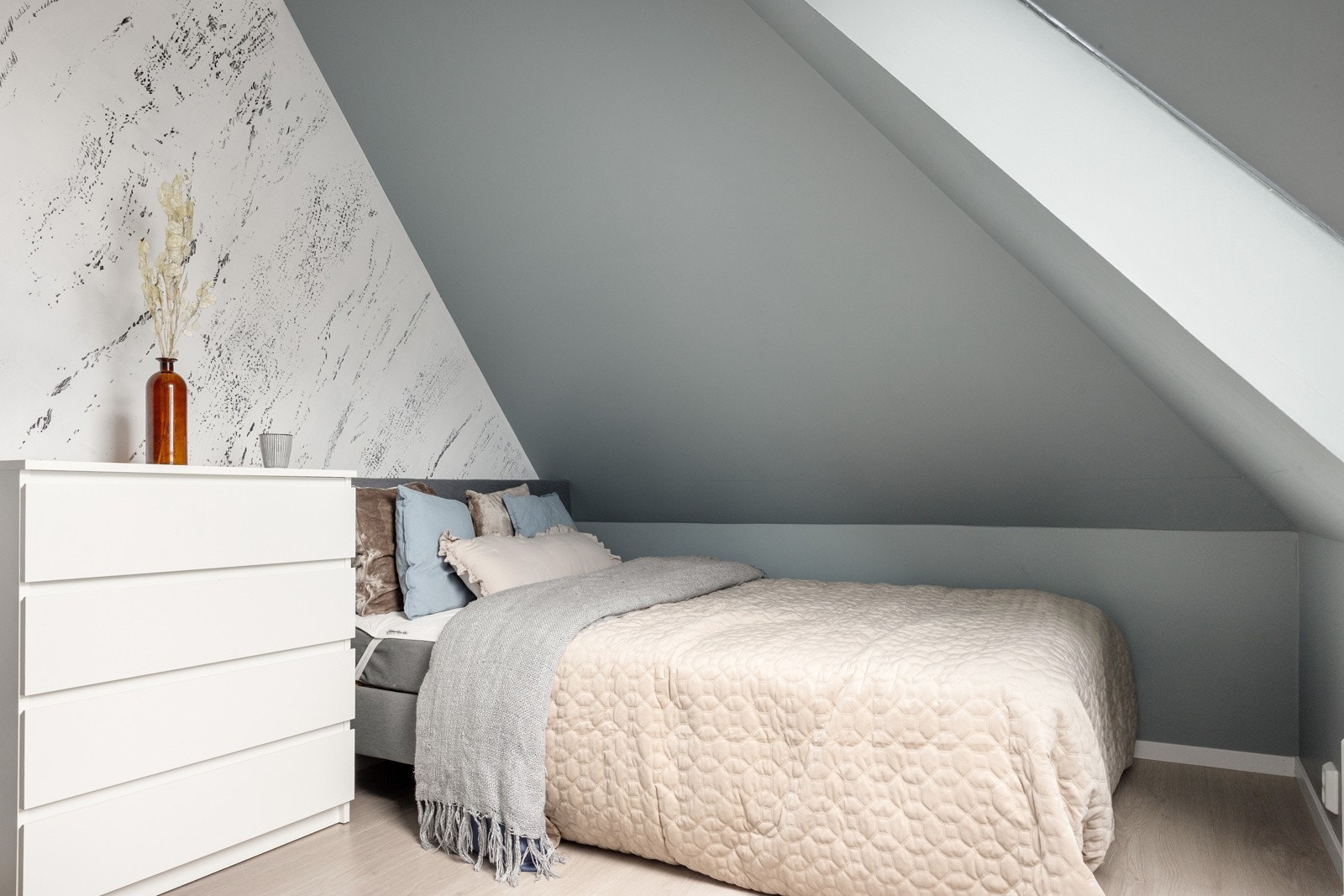 Rommene måler henholdsvis 8kvm og 4,7 kvm. Galleribilde