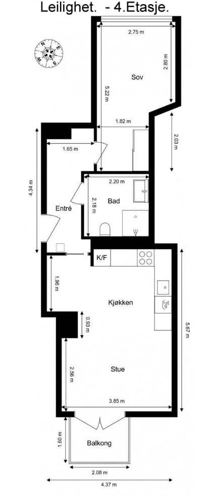 Plantegning Galleribilde
