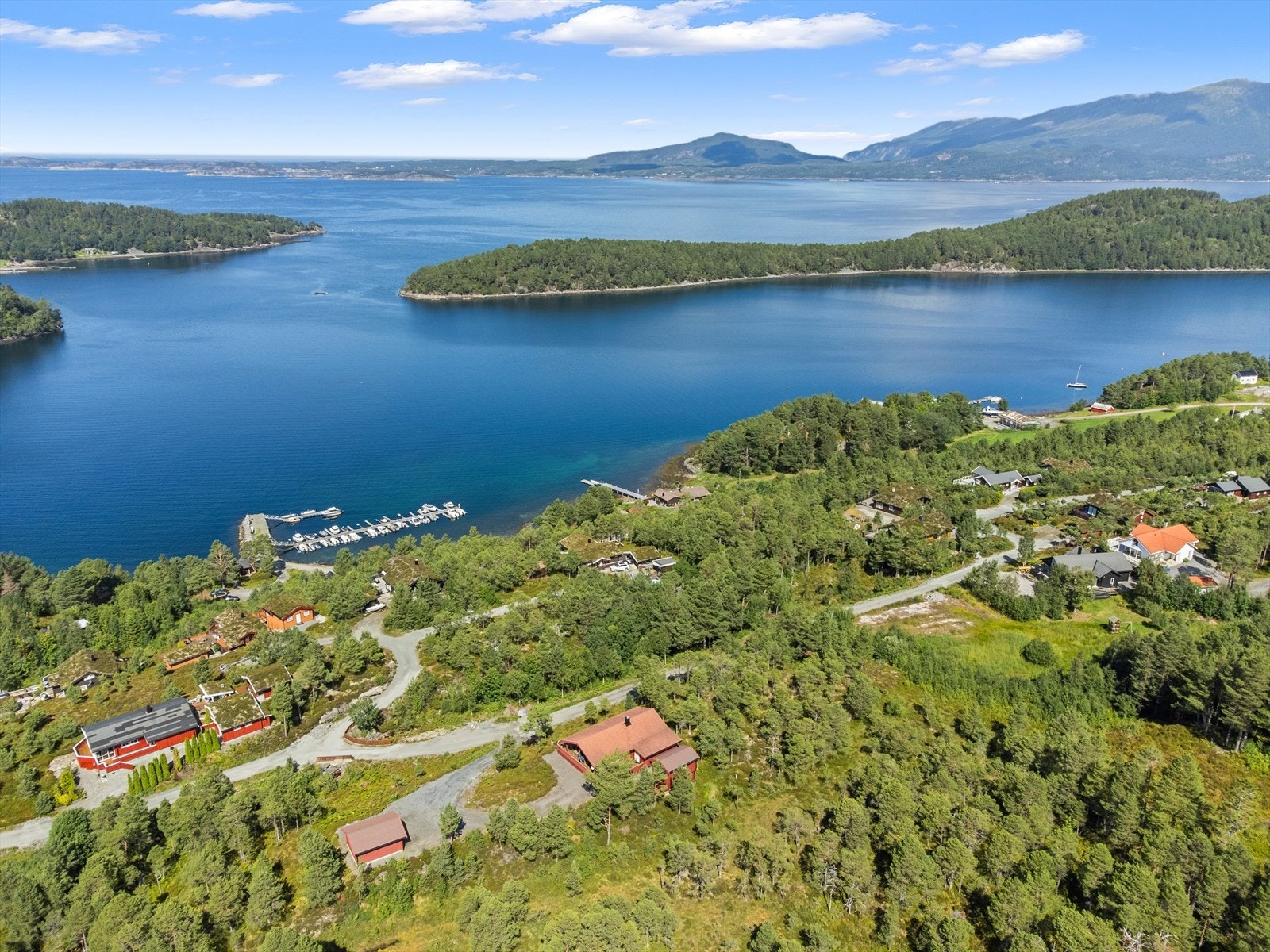 Dronefoto Årsund vest Galleribilde
