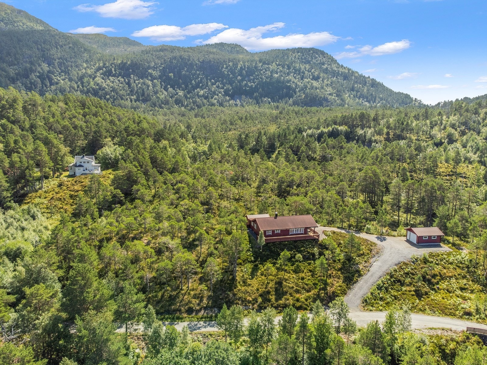 Dronefoto tomt Galleribilde