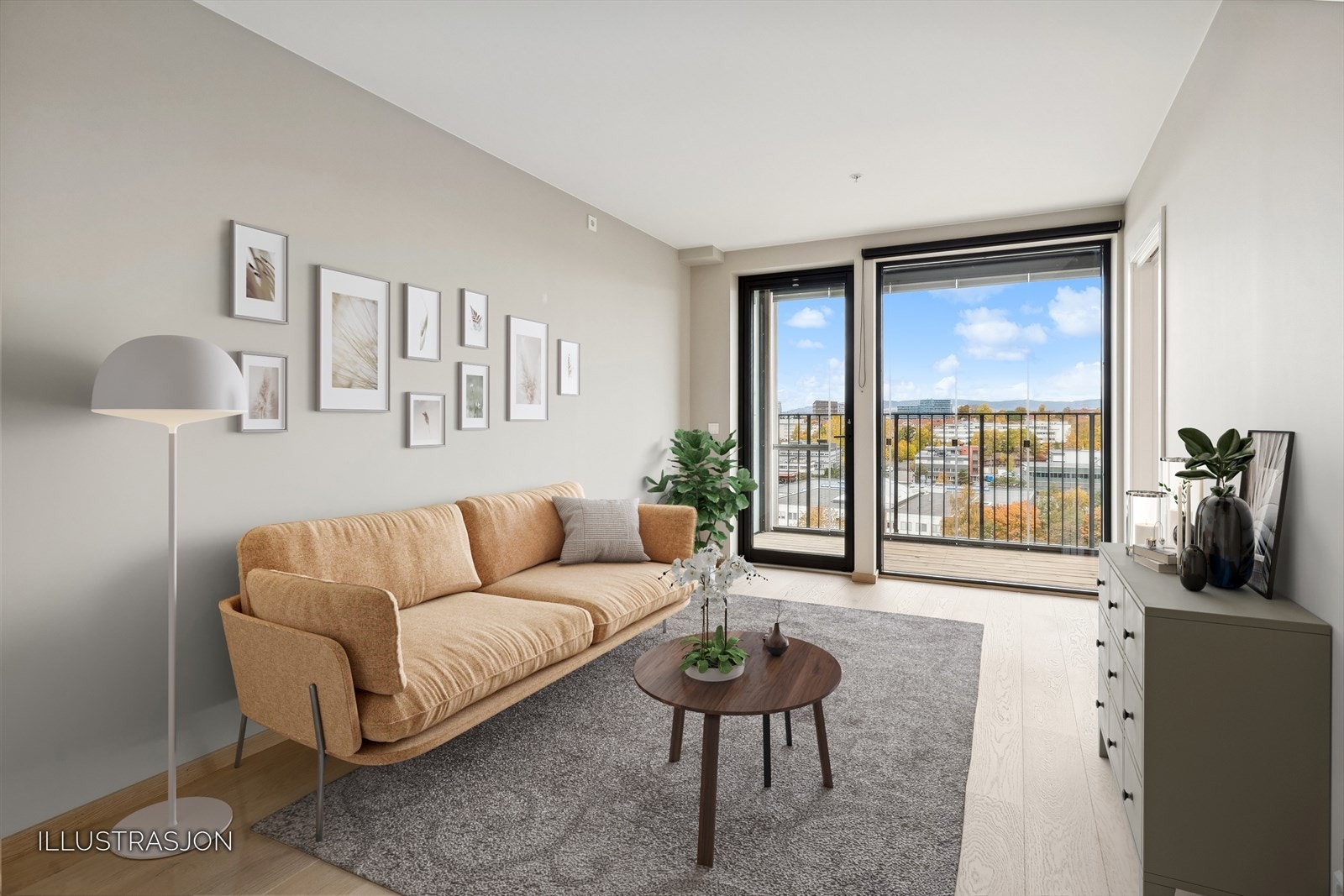 Digital møblering Galleribilde