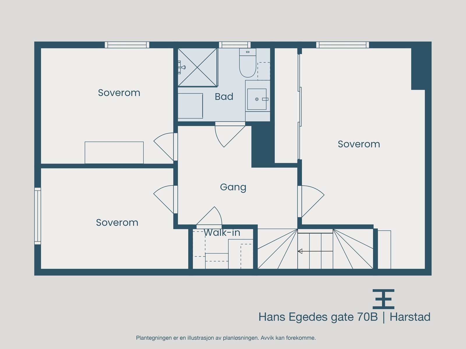 Plantegning 2. etasje Galleribilde