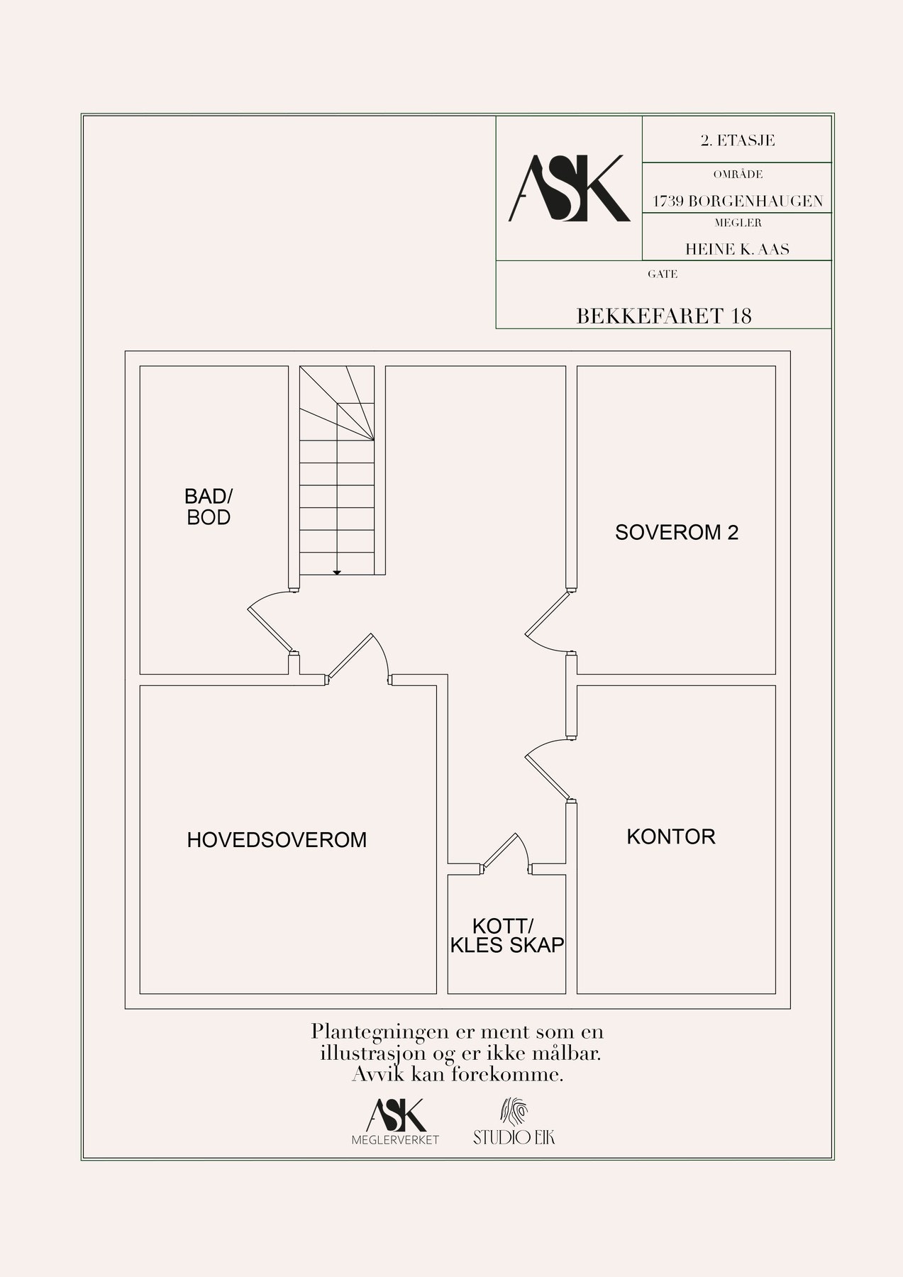 Plantegning 2. etasje Galleribilde