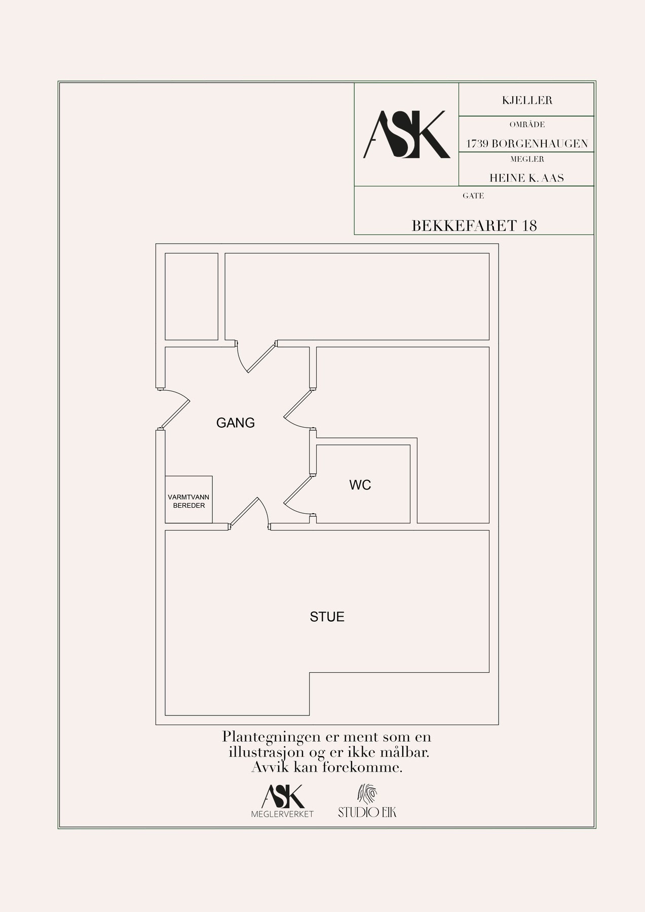 Plantegning kjeller Galleribilde