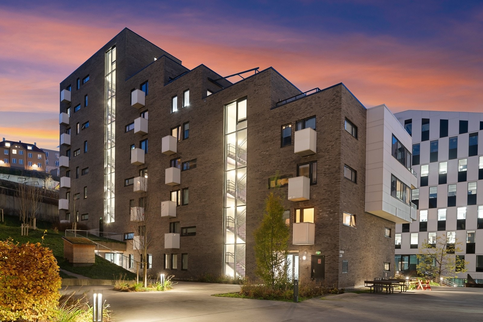 Hyggelig nabolag i Kværnerbyen. Galleribilde