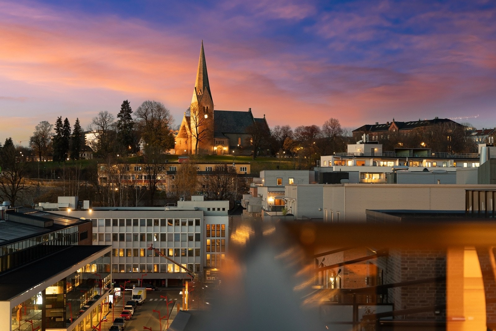 Utsikt kveld. Galleribilde