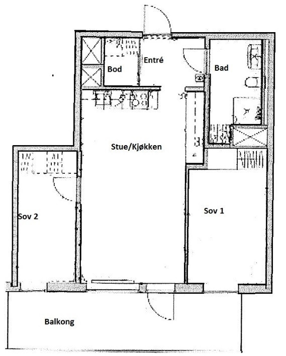 Planskisse. Galleribilde