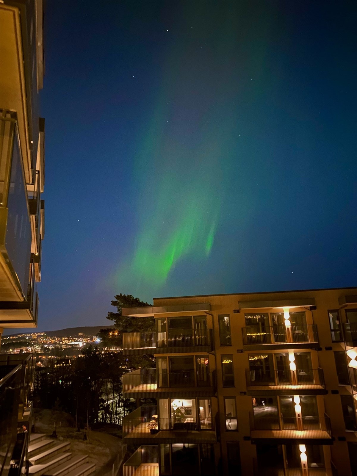 Utsikt fra balkong. Galleribilde