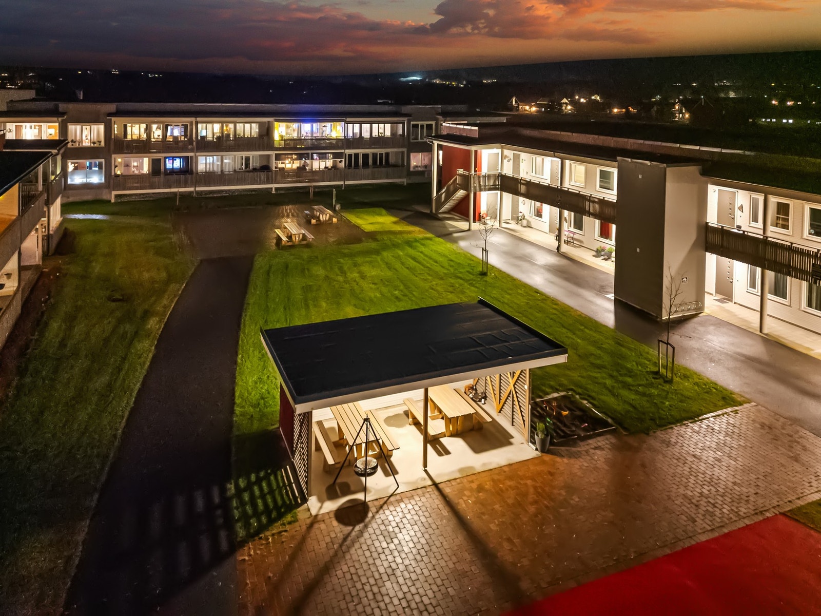 Pent opparbeidet fellesareal. Galleribilde