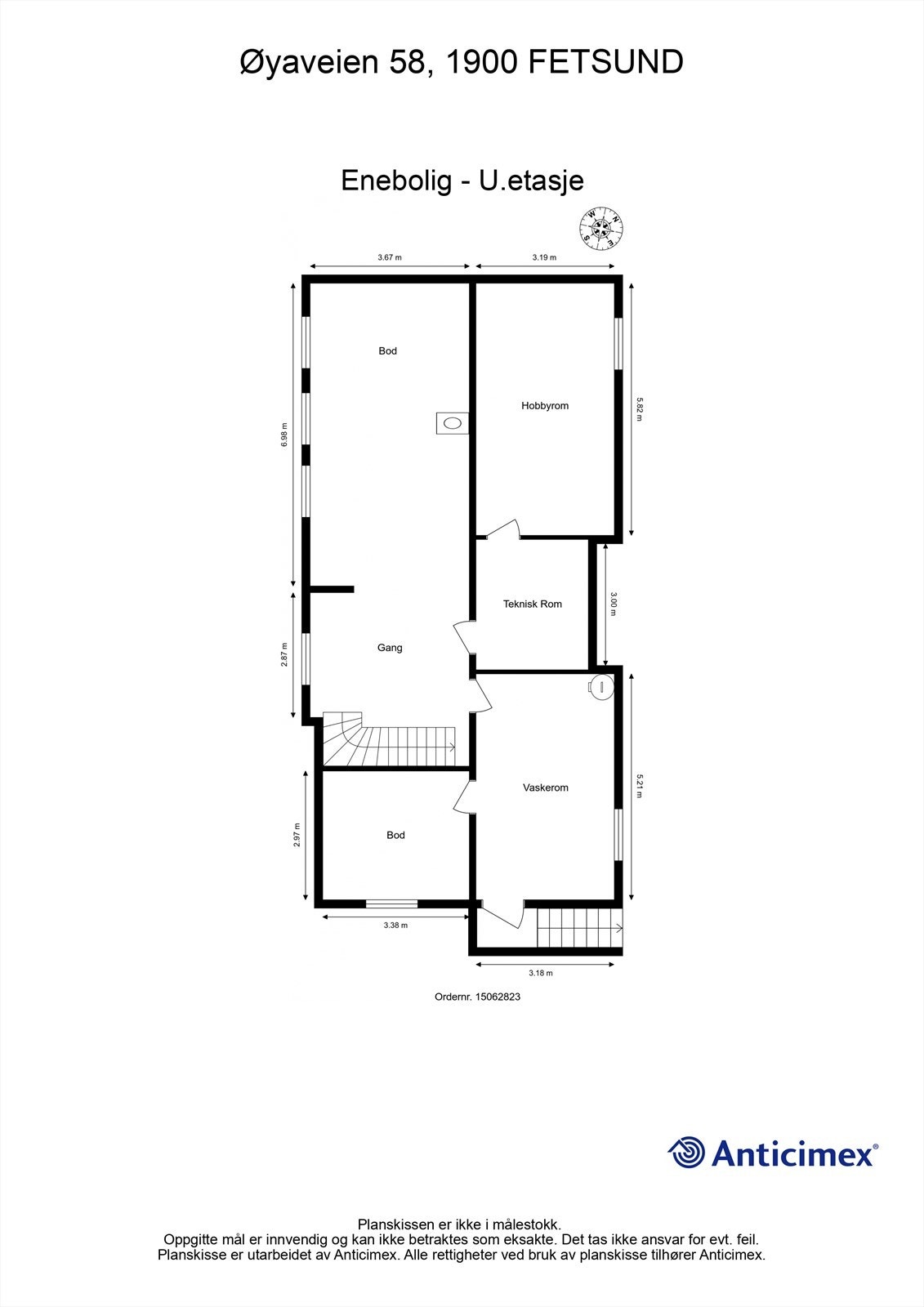 Plantegning - U.etasje Galleribilde