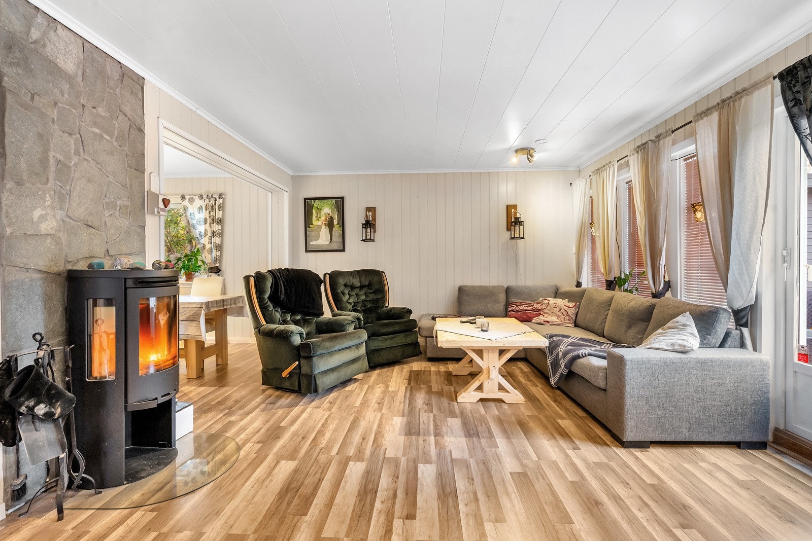 Peis i stua gir et godt inneklima hele året. Galleribilde