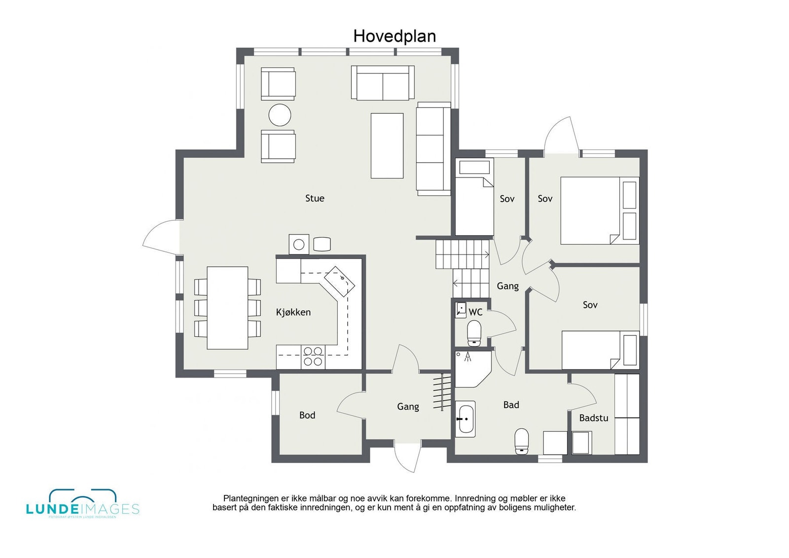 Planskisse hovedplan - Ikke målbar Galleribilde
