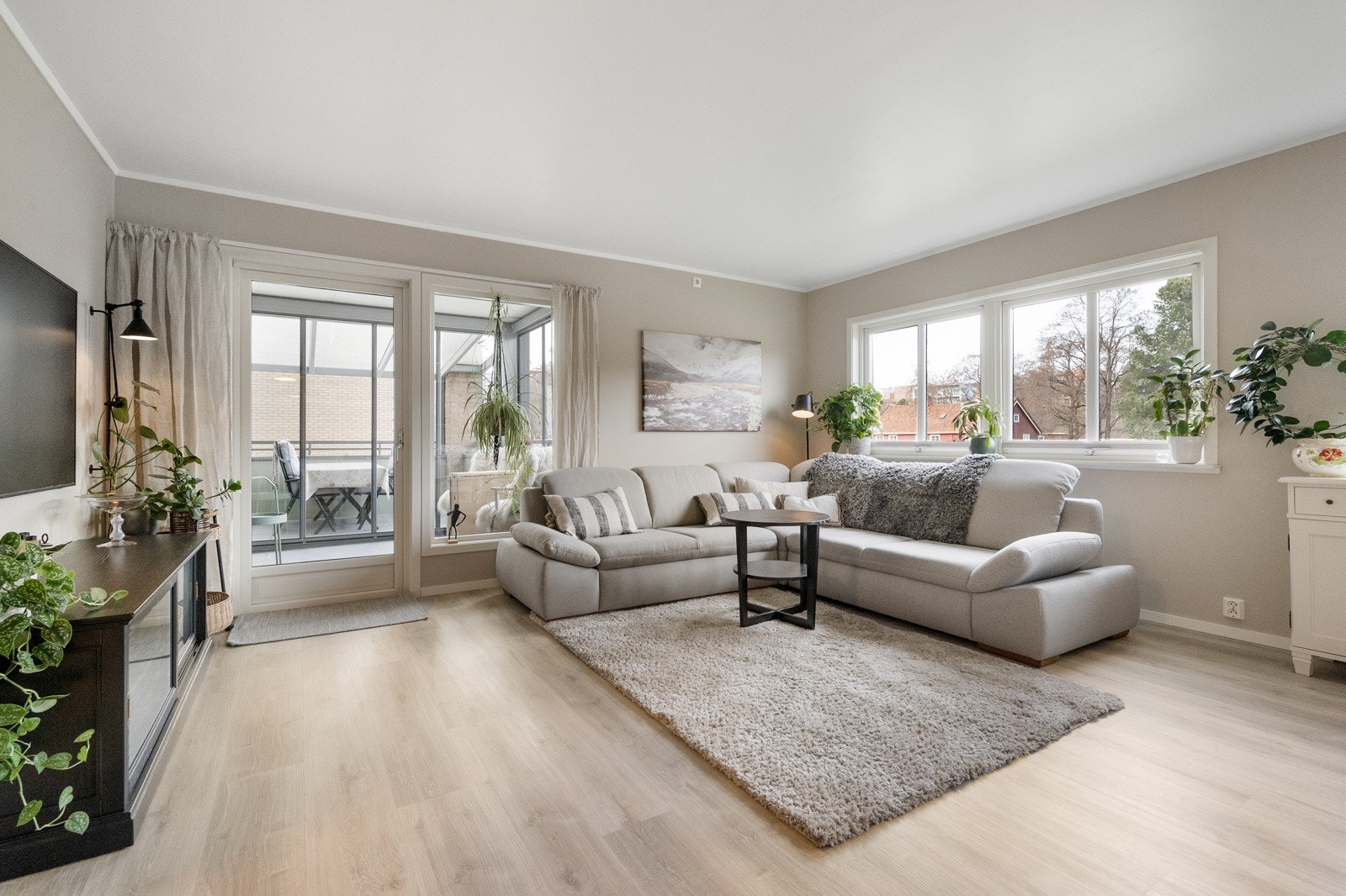 Lys & luftig stue Galleribilde