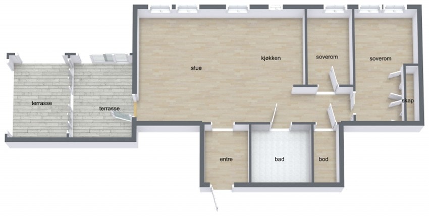 Plantegning Galleribilde