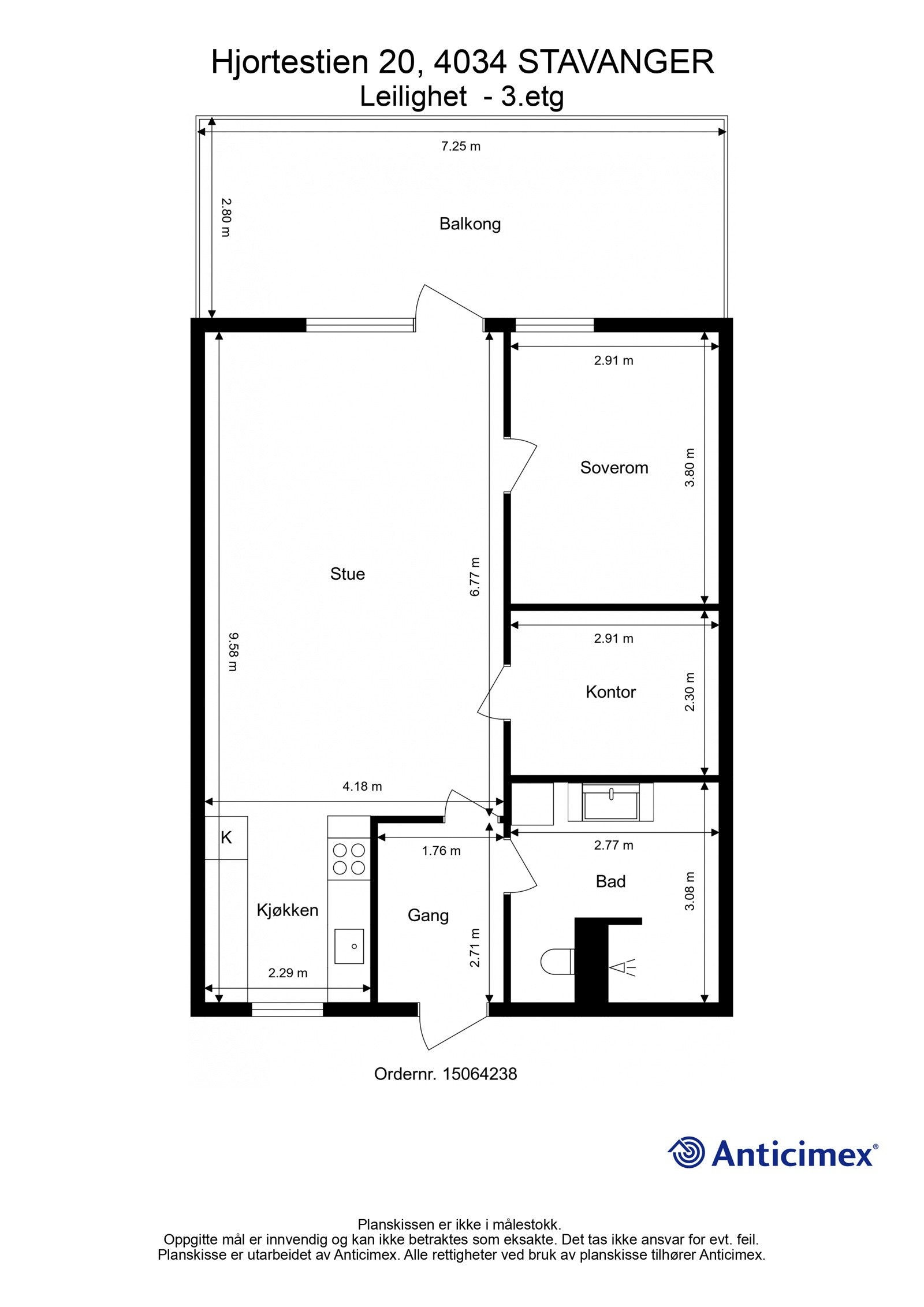 Plantegning | Hjortestien 20 Galleribilde
