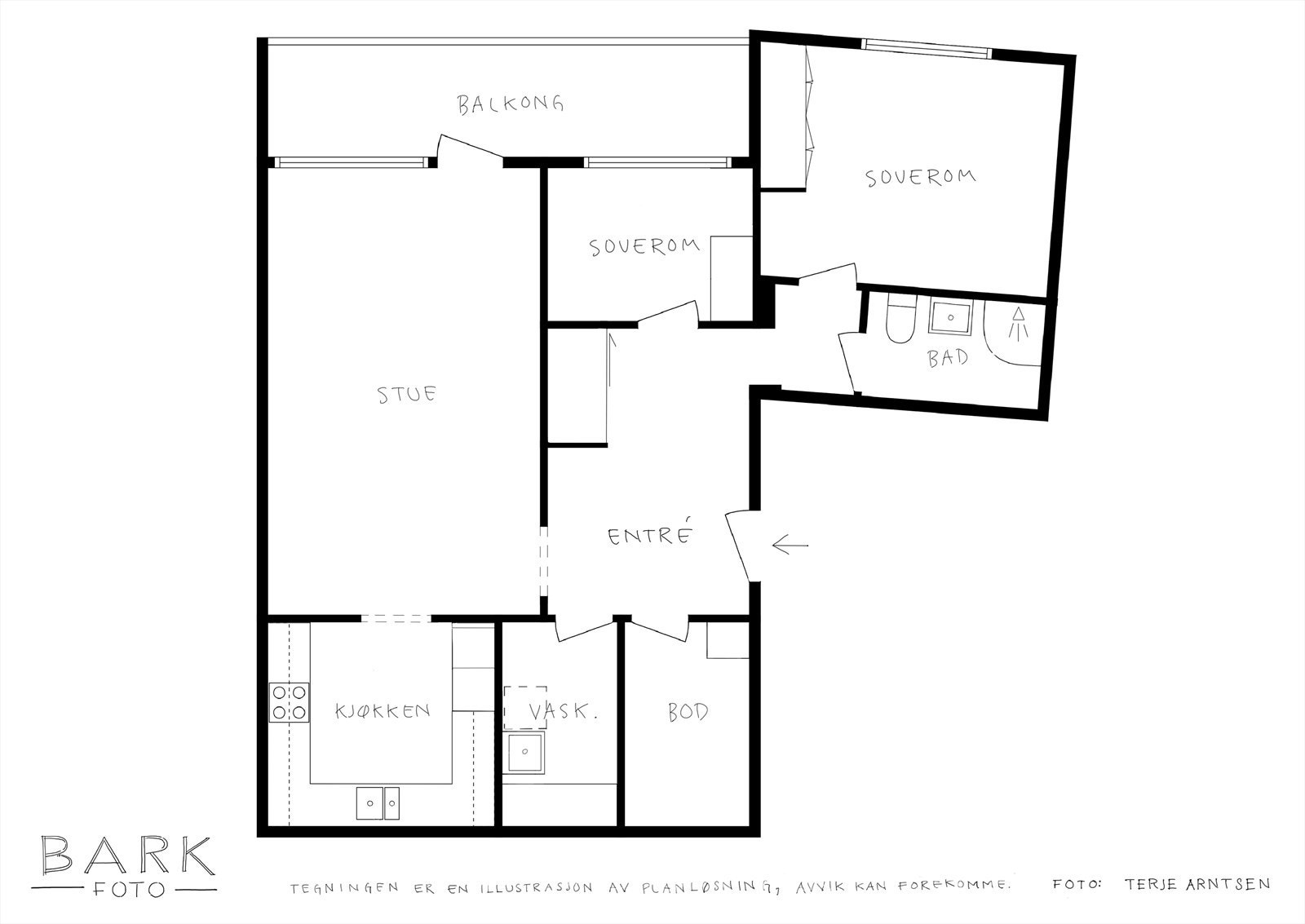 Planskisse Galleribilde