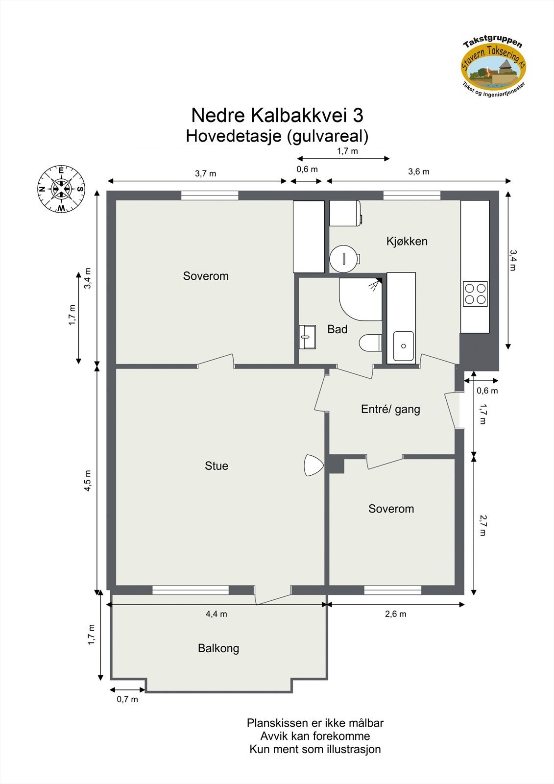 Målbarplantegning Galleribilde
