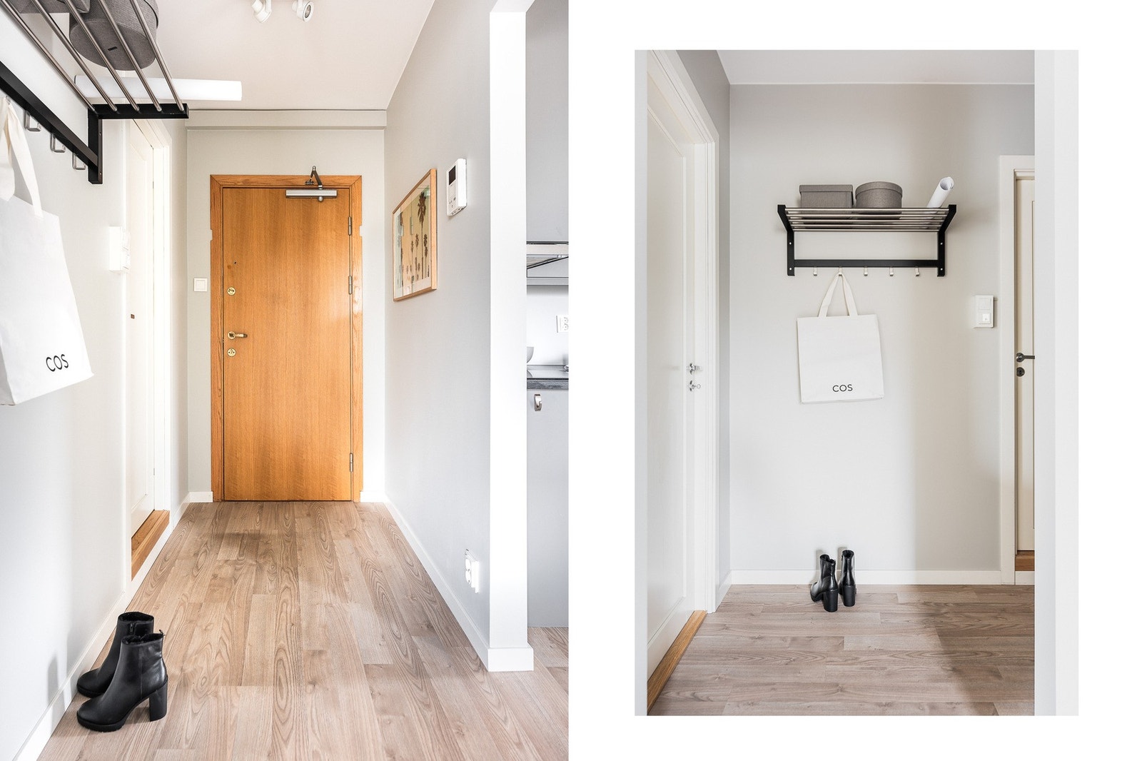 Man ønskes velkommen av en innbydende entré, og leiligheten er utstyrt med dørcallinganlegg. Galleribilde