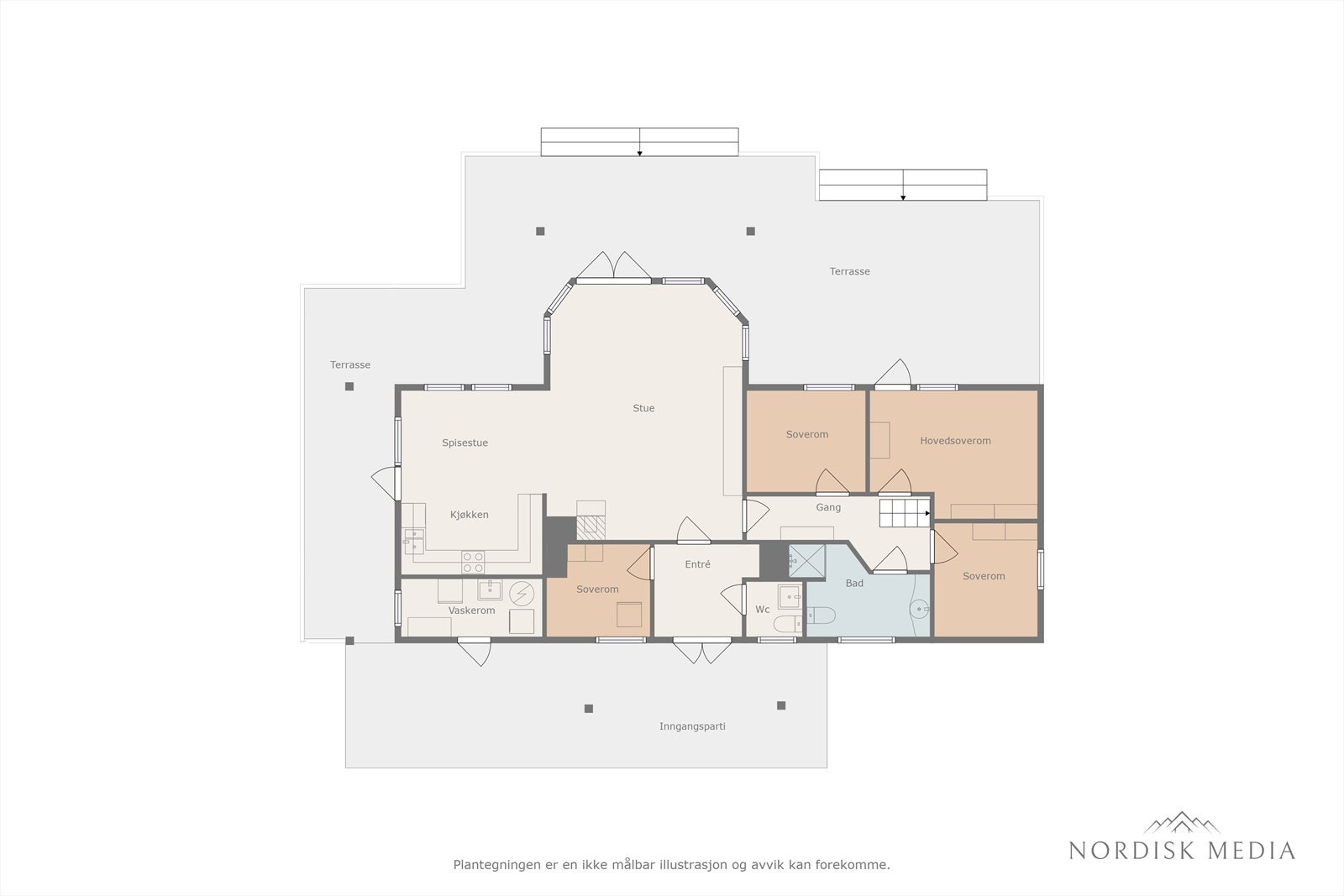 Planløsning 1. etasje Galleribilde