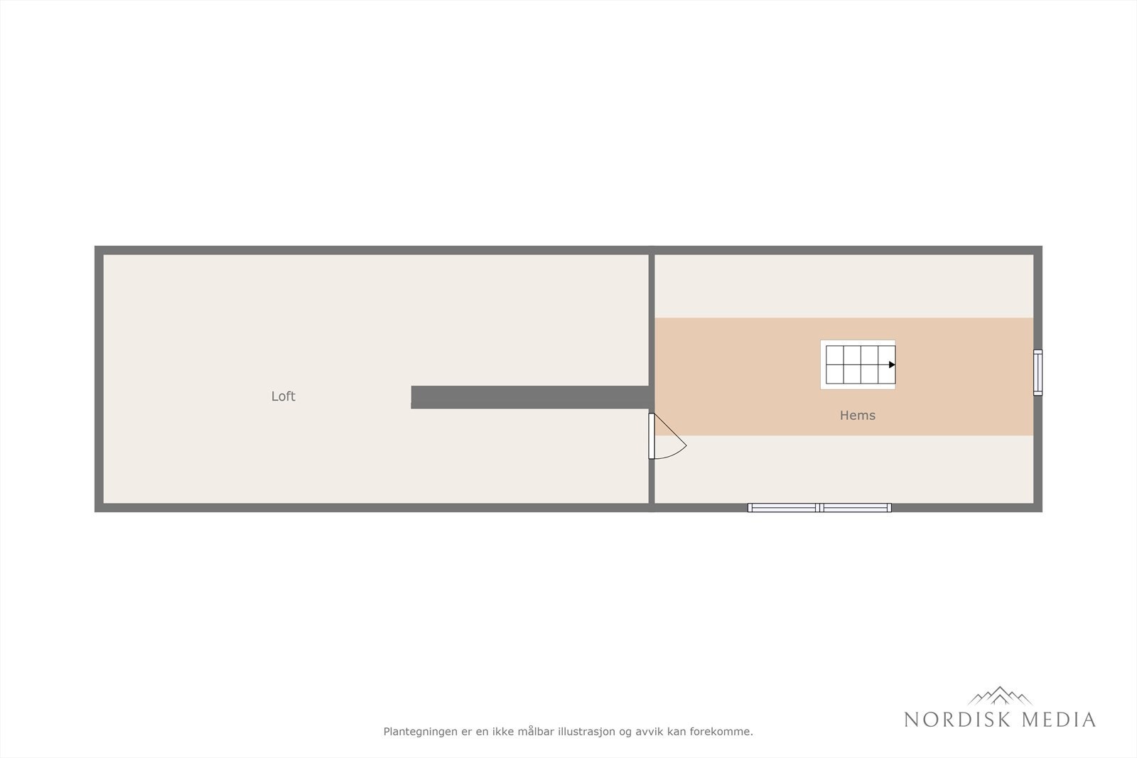 Planløsning hems Galleribilde