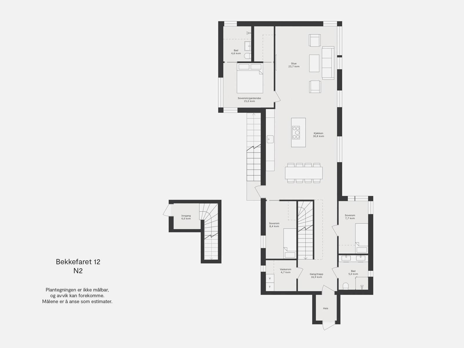 Planløsning - oppholdsrom Galleribilde