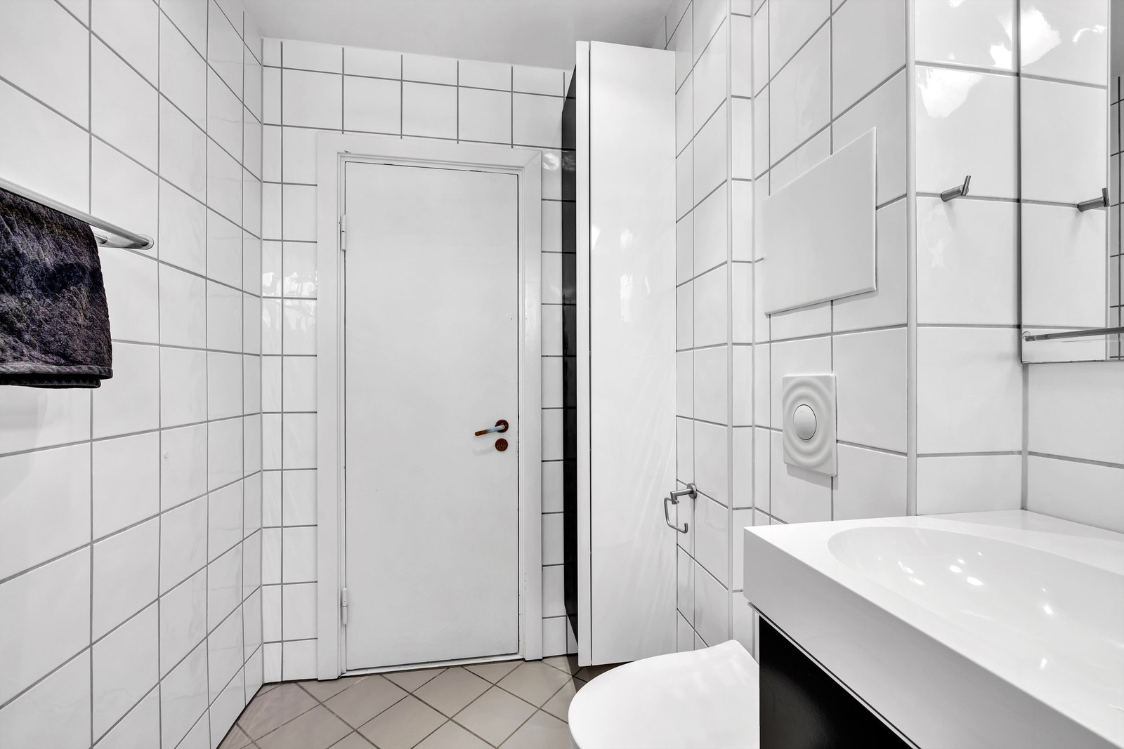 Det er også plass og opplegg for vaskemaskin. Galleribilde