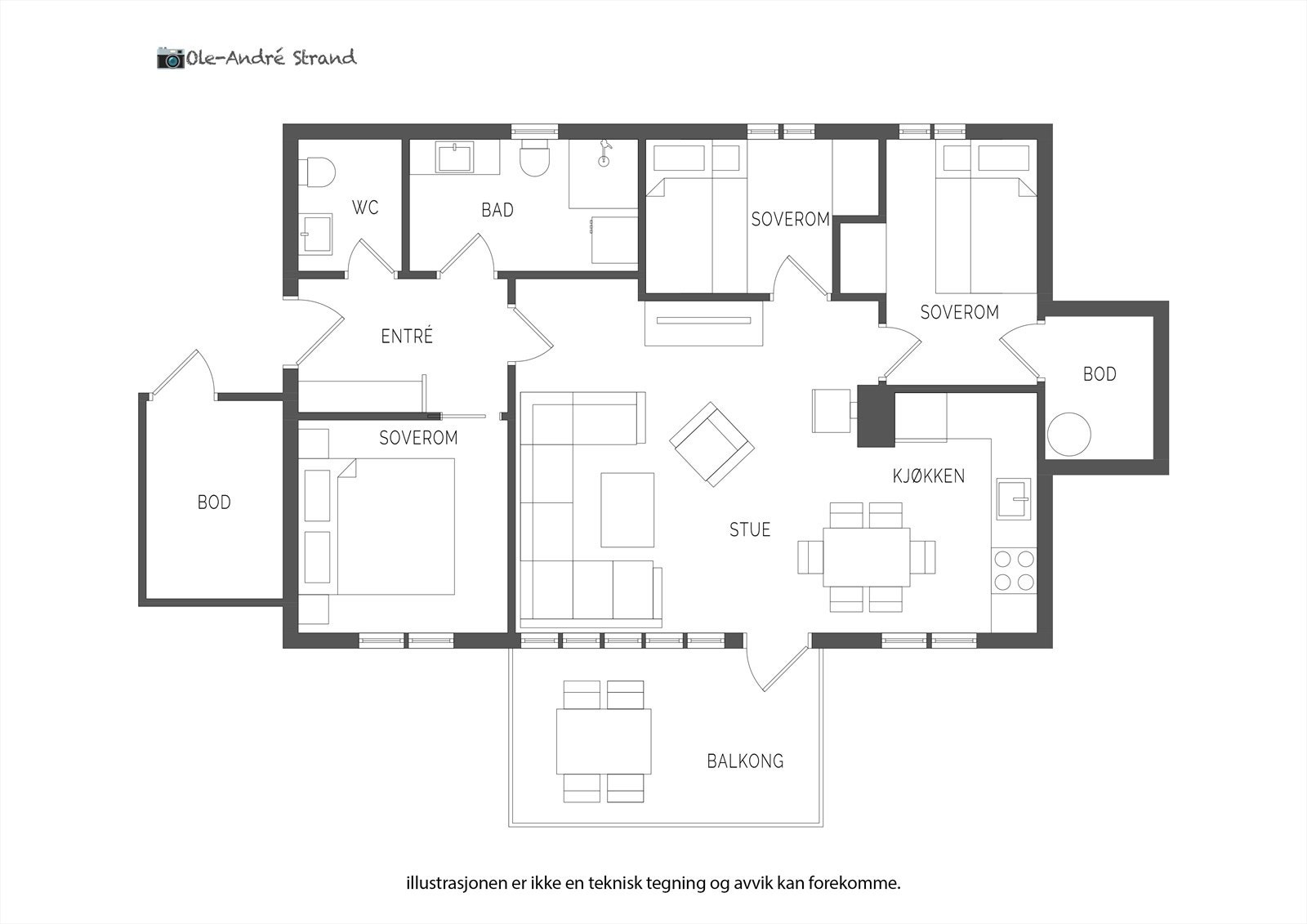Plantegning Galleribilde