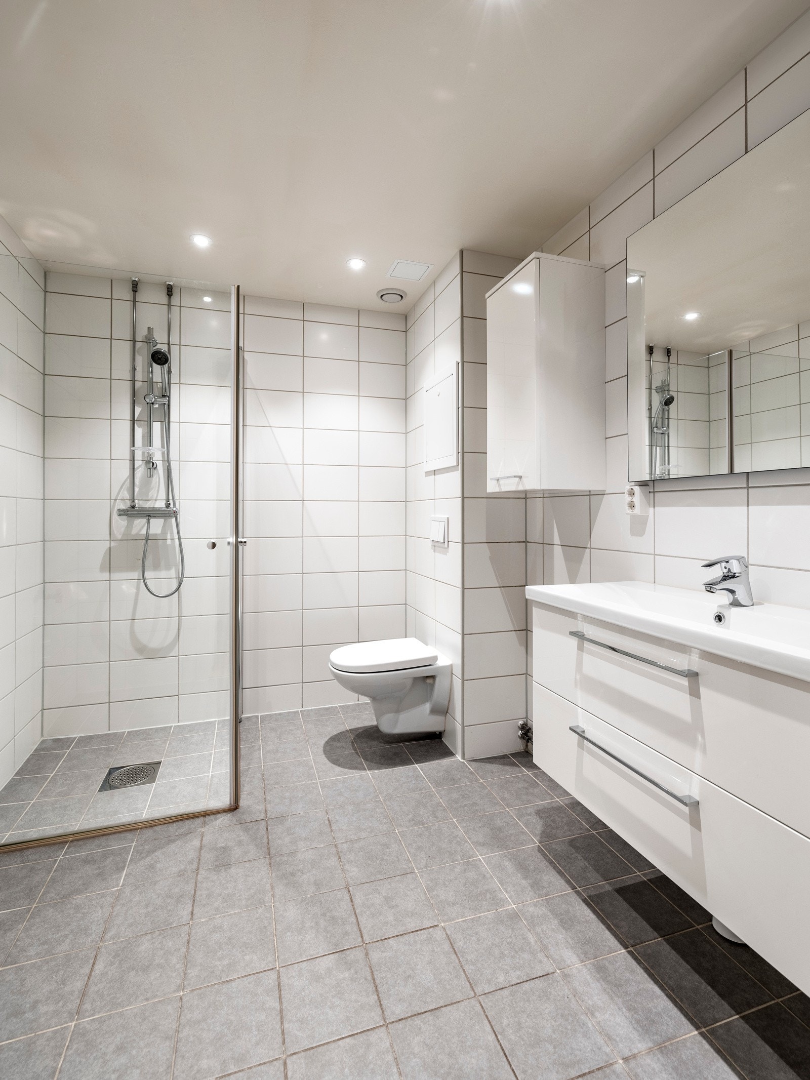 Det er opplegg for vaskemaskin. Galleribilde