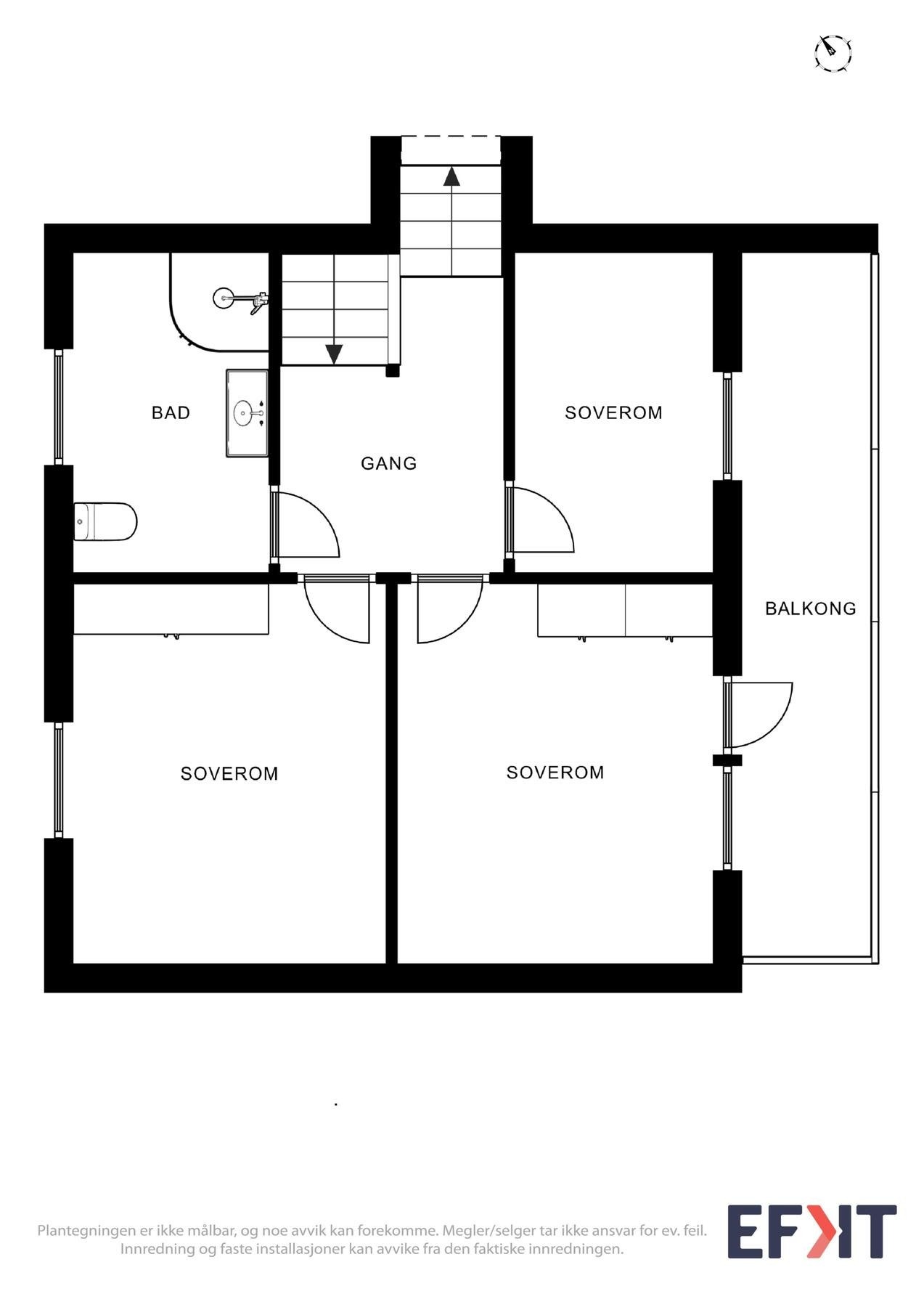 Soveromsavd. 1. etasje Galleribilde