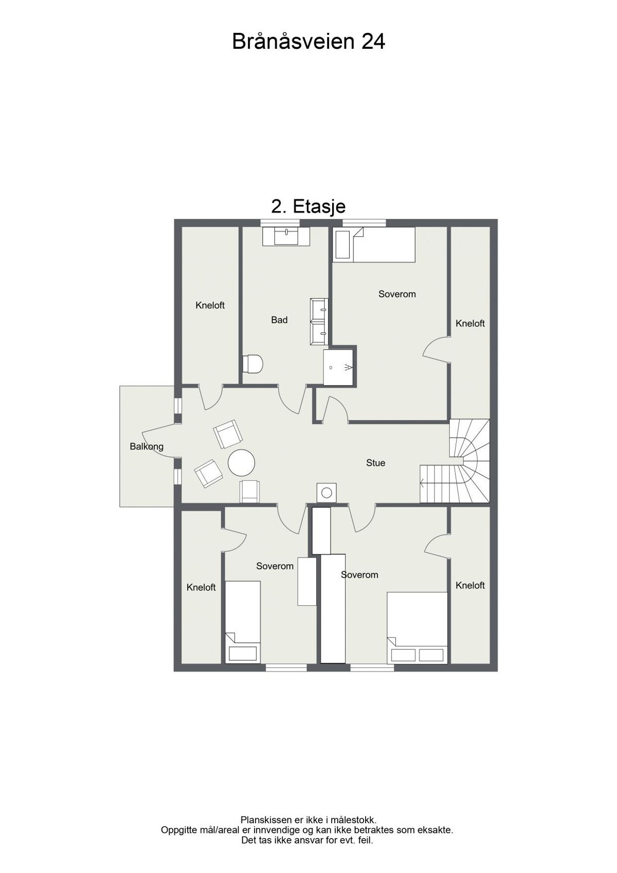 Planskisse 2. etasje. Galleribilde