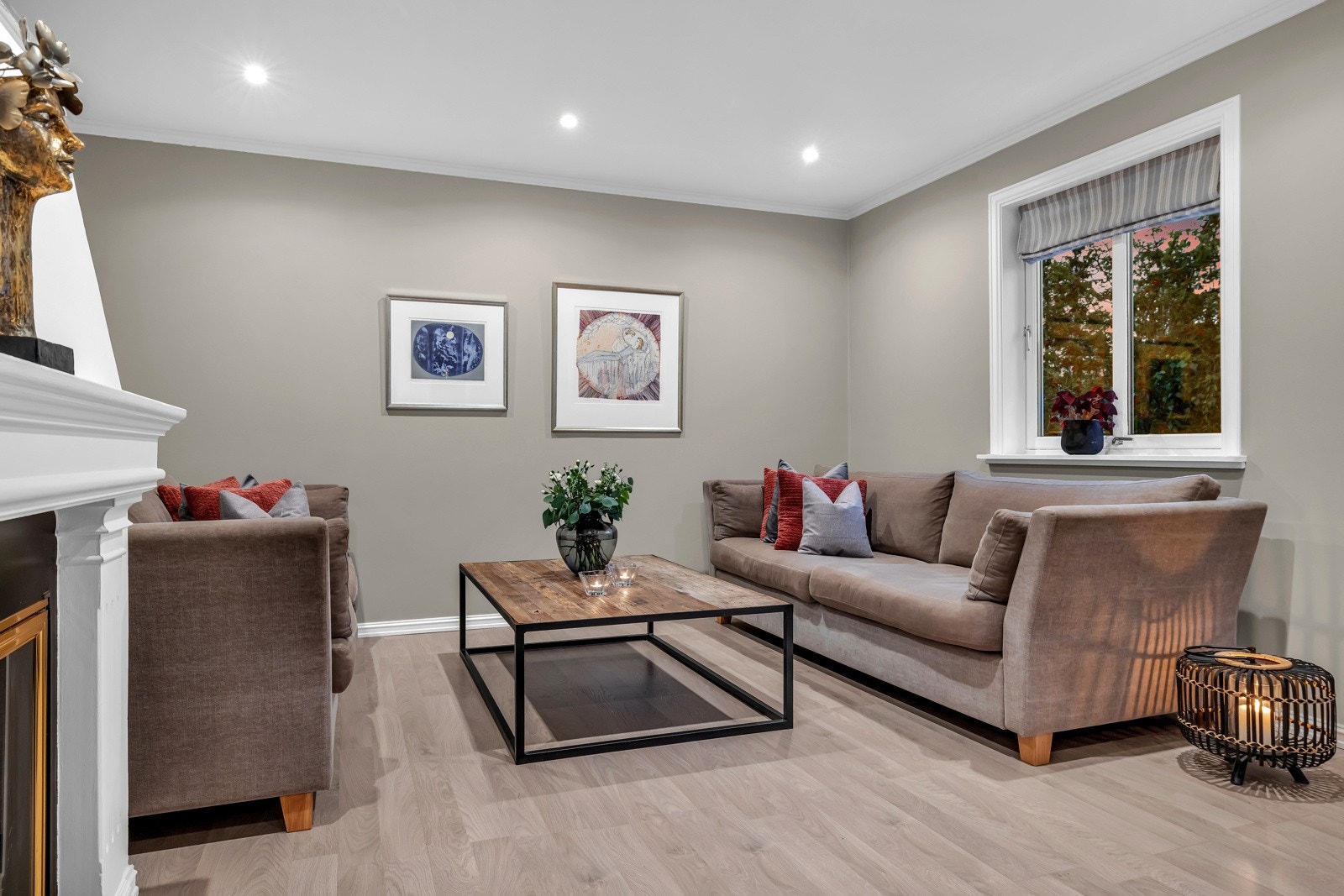 Her får du flere sosiale soner og en bolig med gjennomgående høy standard. Galleribilde