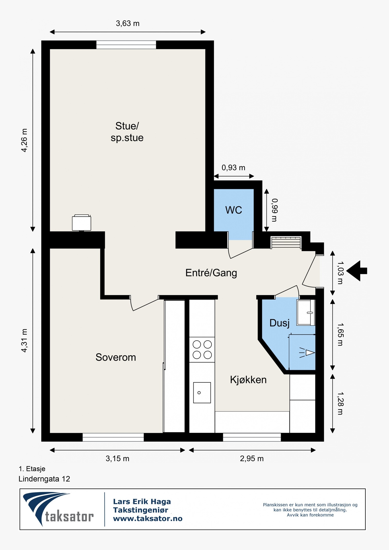 Plantegning - velkommen til visning! Galleribilde