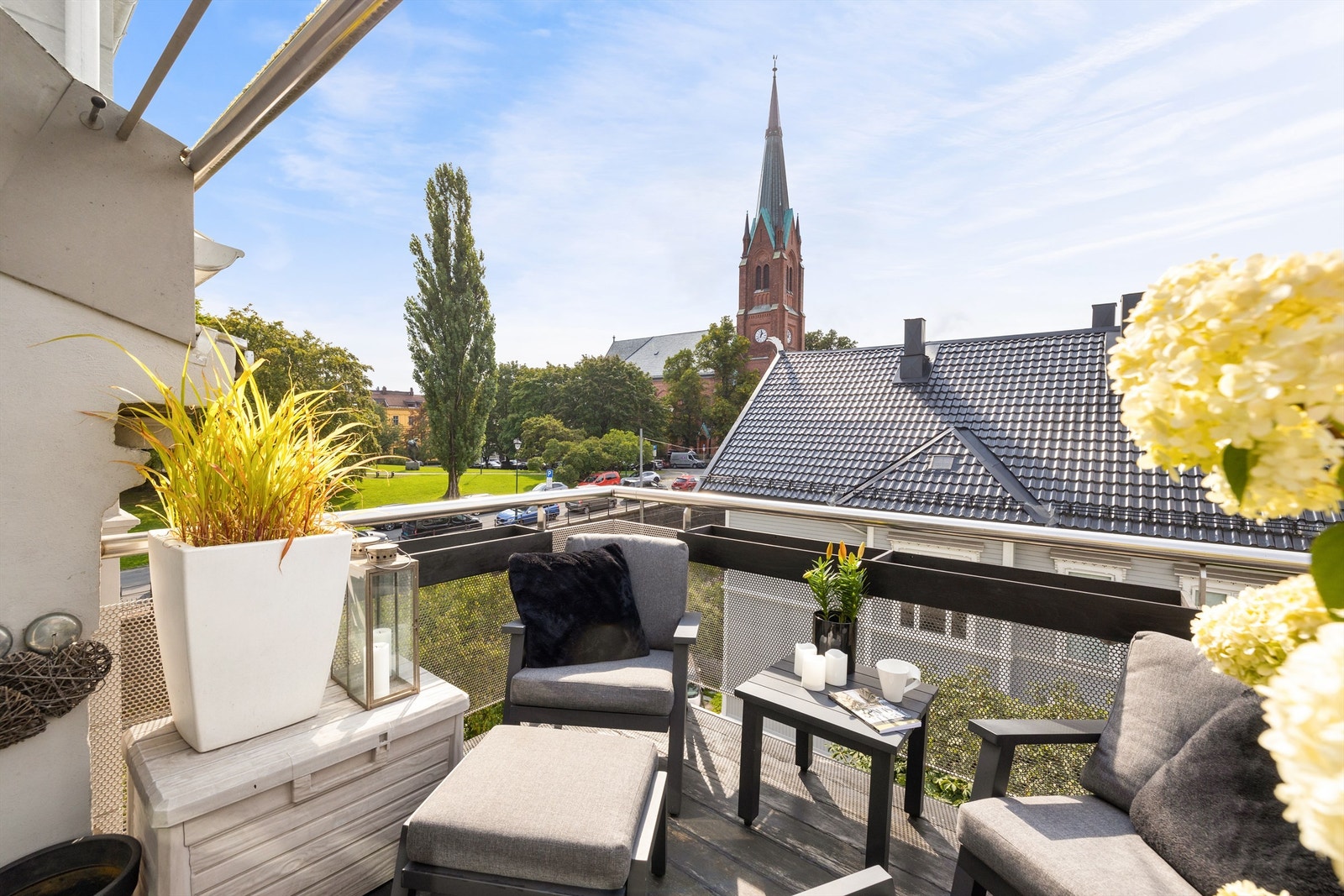 Utsikt mot Uranienborg kirke. Galleribilde